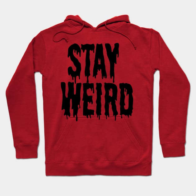 Stay Weird Pink Pastel Goth Grunge Punk Emo Post Apocalyptic Hoodie by Prolifictees